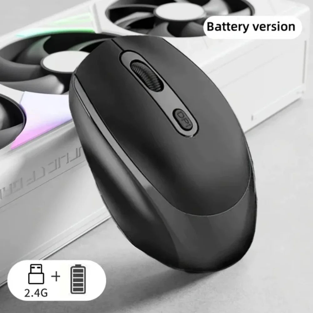 Ergonomic Wireless Mouse, Bluetooth-compatible with 2.4GHz Dual Mode Computer Mouse, with USB receiver, For Laptop PC Notebook