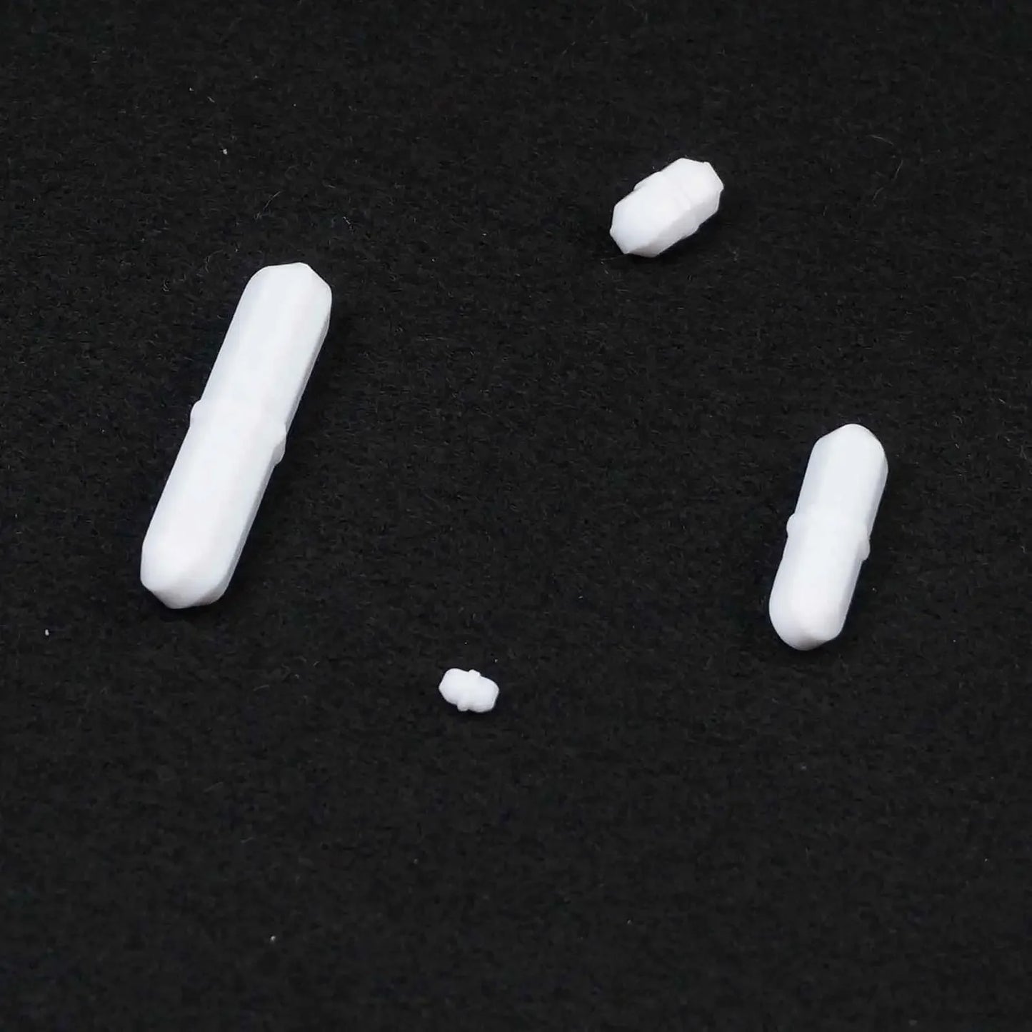 2pcs Stirrer Bar Length 6/10/15/20/25/28/30/35/40/45/50/60/70/100mm PTFE Coated Magnetic Lab Stirring Tool B Type