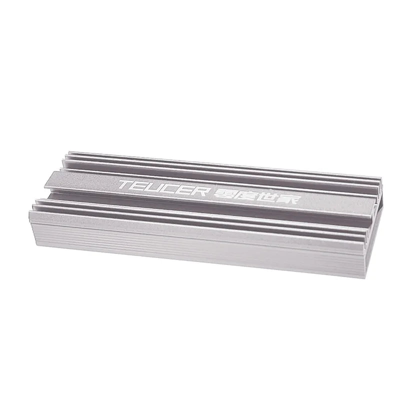 TEUCER M.2 SSD NVMe Heat Sink M2 2280 Solid State Hard Disk Aluminum Heatsink Gasket with Silicone Thermal Pad PC Accessories