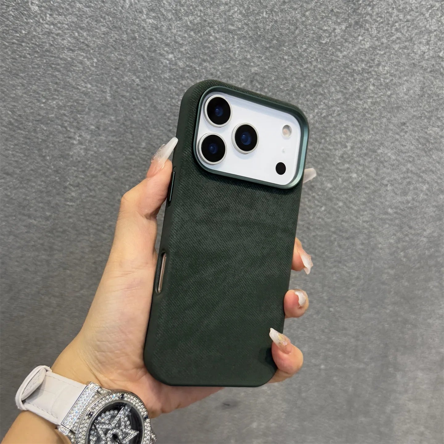 Luxury Built-in For Magsafe Flannel Case For iPhone 17 Pro Max 16 15 14 13 iPhone Air Plus Magnetic Wireless Charge Matte Cover