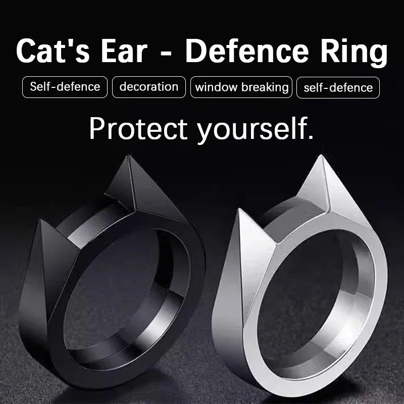 NEW Outdoor Survival Self-Defense Ring Portable Men's Women Finger Weapon Emergency Broken Glass Punk Hiking Camping Protector