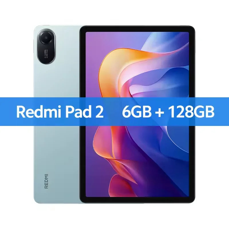 Global Version Xiaomi Redmi Pad 2 Advanced Helio G100-Ultra 11' 2.5K Crystal-Clear Display 9000mAh Battery 18W Fast Charging