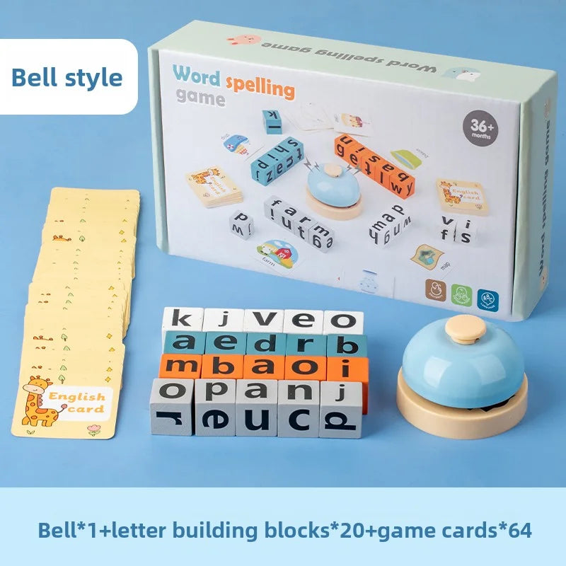 Educational toys for children to learn English vocabulary; early learning tools for English language development.