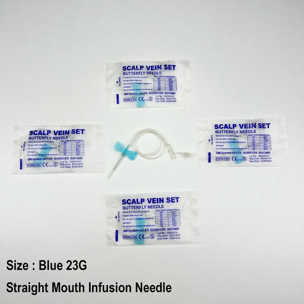 100PCS/Disposable Animal Straight Mouth Butterfly Infusion Needle Double Wing Infusion Needle Pet Care Room