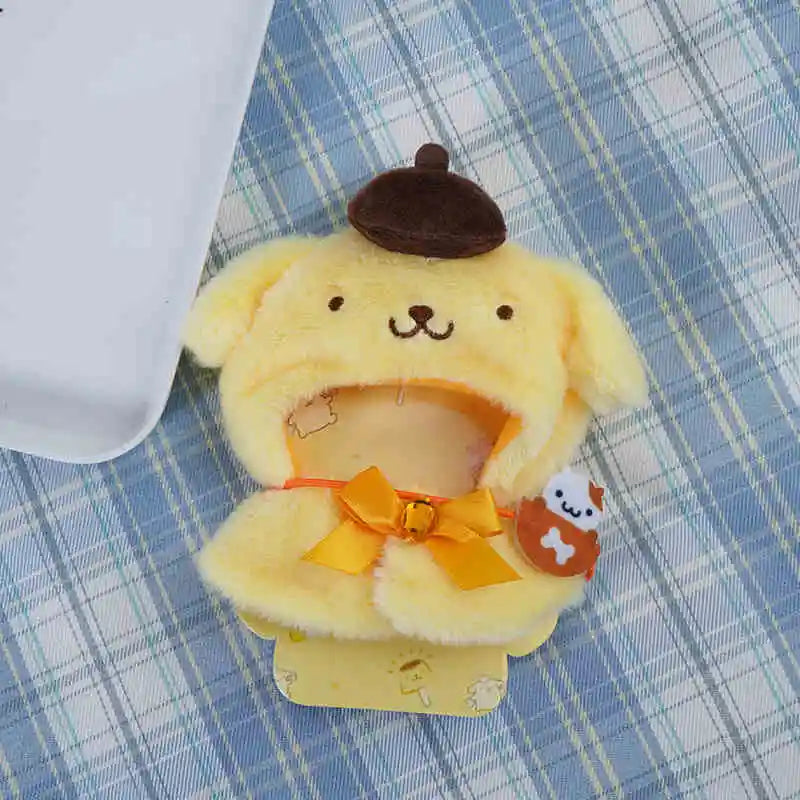 New Hot Labubu Cape Skirt Suit Sitting Party Labubu Hello Kitty Clothes The Monsters Vinyl Dolls Outfit Clothing Hat Accessories