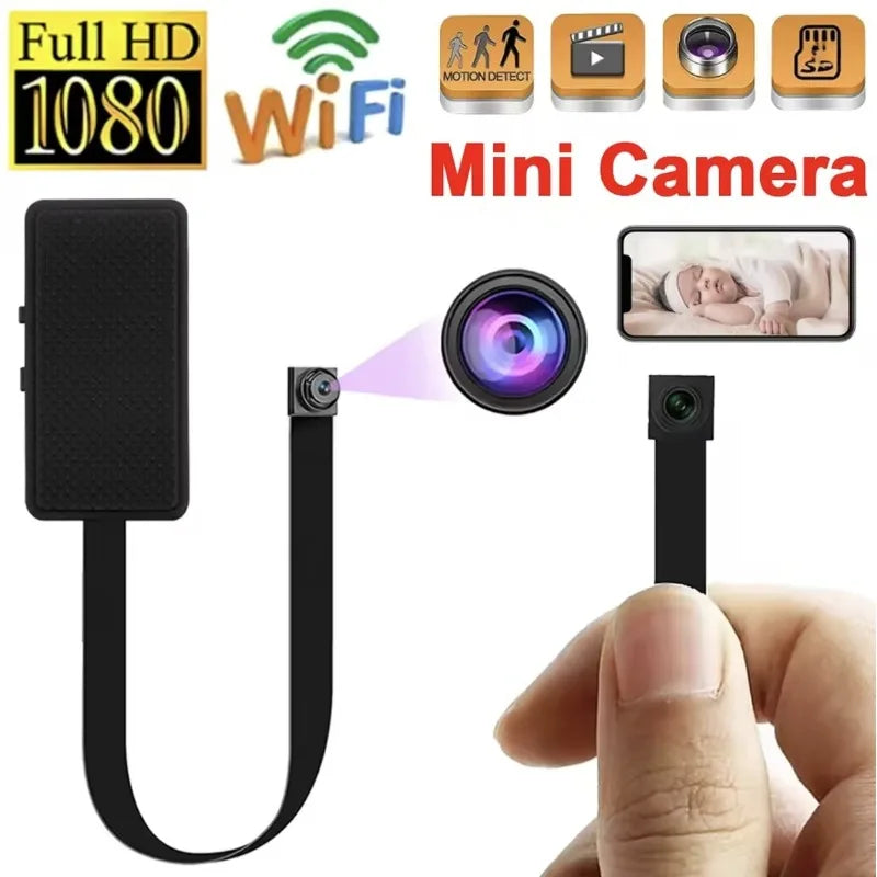 DIY HD 1080P WiFi Mini Camera Portable Video Recorder Micro Camcorder P2P Wireless Webcam Loop Recording Support Remote Viewing