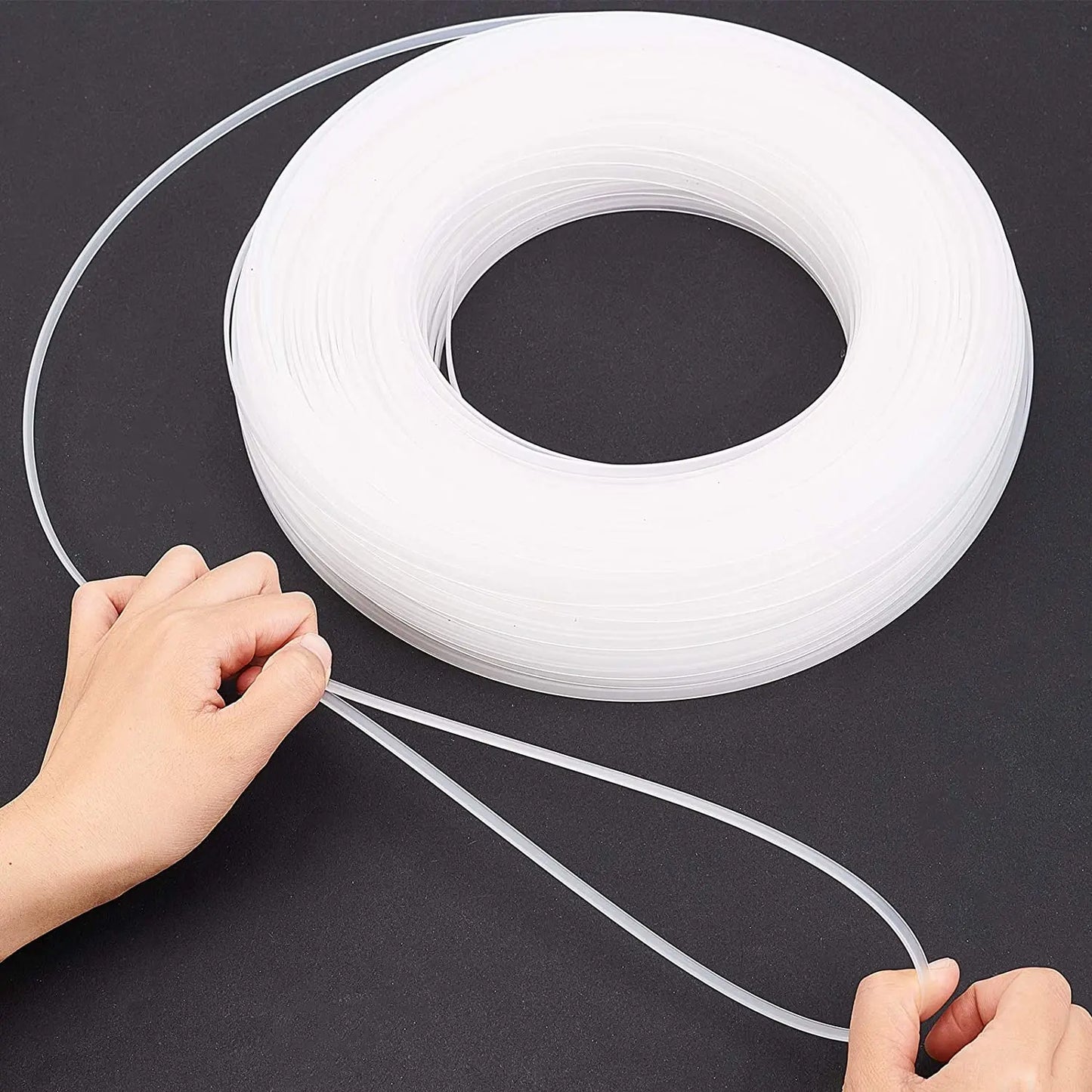5/10m/Rolls 5-10mm Wide Plastic Boning Corset Webbing Boning,Plastic Boning for Sewing Sew for Wedding Dress Nursing Caps
