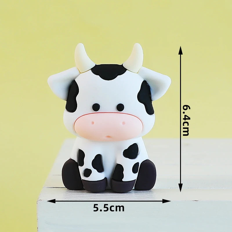 Farm Critters Cake Topper Yaks Ponies Sheep Piglets Chickens Farm Greenhouse Wooden House Boy Girl One Birthday Cake Decorations