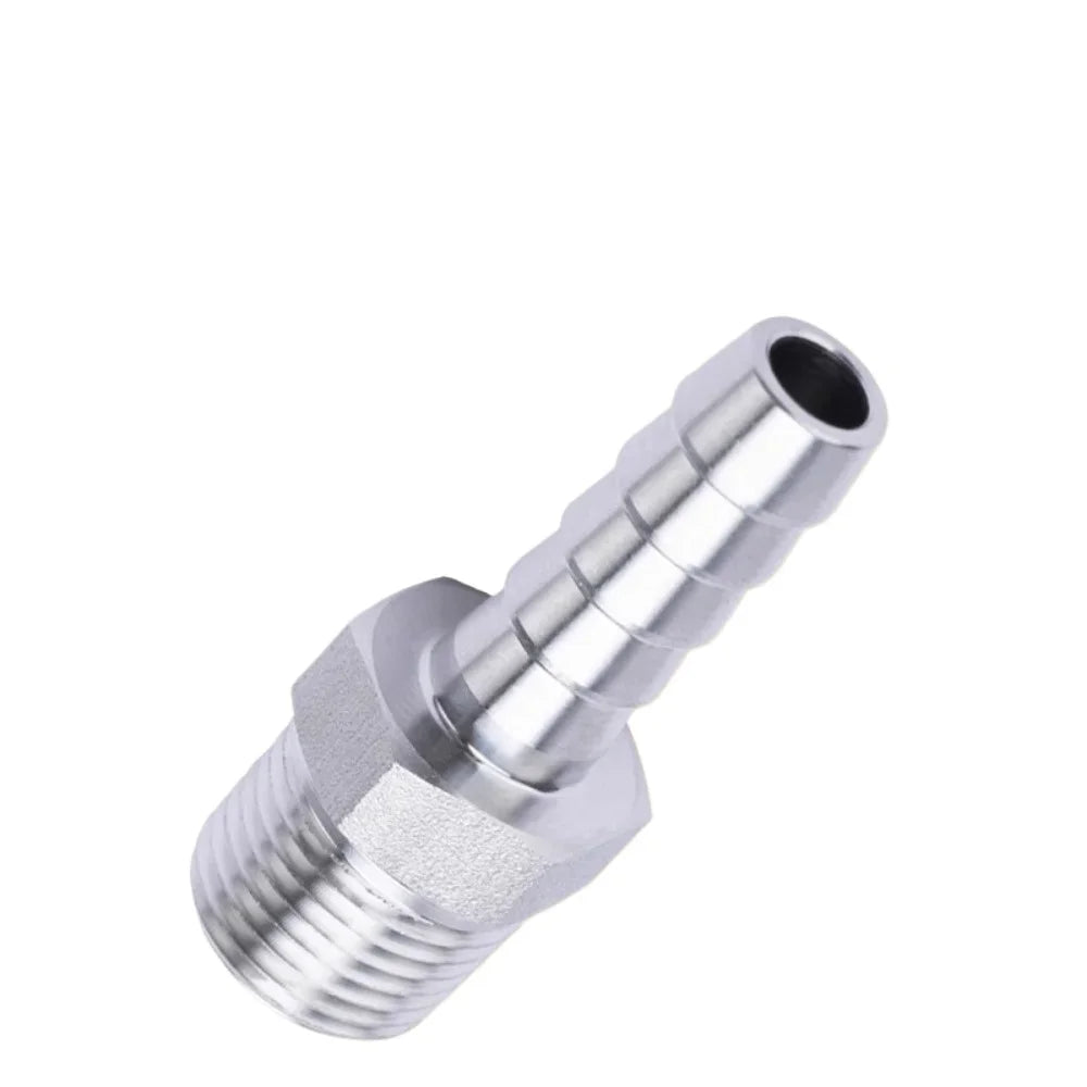 High-Pressure  4 6 8 10 12 14 16 -20mm Hose Barb 1/8" 1/4“ 3/8" 1/2” 3/4" BSP NPT Male Female Fitting Connector 304 Stainless