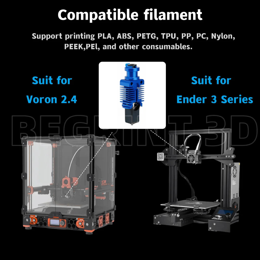 New Upgrade TZ-E3 3.0 Hotend Kit For Ender 3/CR10/VORON 2.4 Hight Speed Print Head Hi-End Extruder J-head Hot End For Ender3 V2