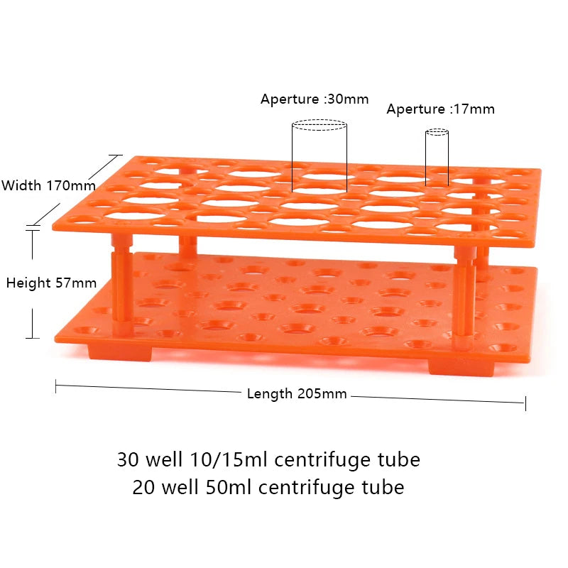1Pc 10/15/50ml Centrifugal Test Tube Rack Test Tubing Rack Holder School Supply Equipment Multifunctional Test Tube Rack
