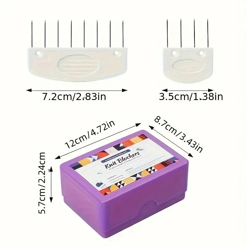 1pack Knit Blockers Essential Knitting and Sewing Accessory for Perfectly Aligned Blocks Sewing tools