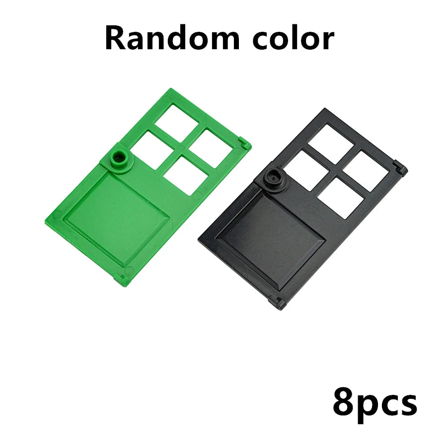 City Window Building Blocks MOC House Door Frame Glass Bricks Parts Compatible 60594  60616 60621 60596 MOC Educational Parts Fo