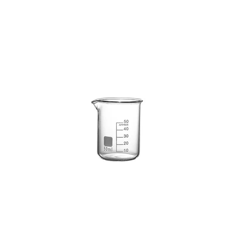Lab Borosilicate GLass beaker  Graduated Beakers Measuring Glass Cup Chemical Experiment Laboratory Equipment Multiple Capacity