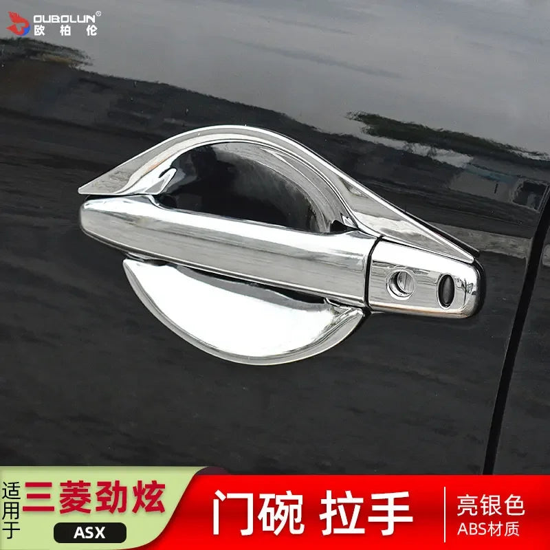 Car Accessories For Mitsubishi ASX 2013-2014 2015 2016 -2020 Exterior door bowl protective cover decorative sequin car stickers