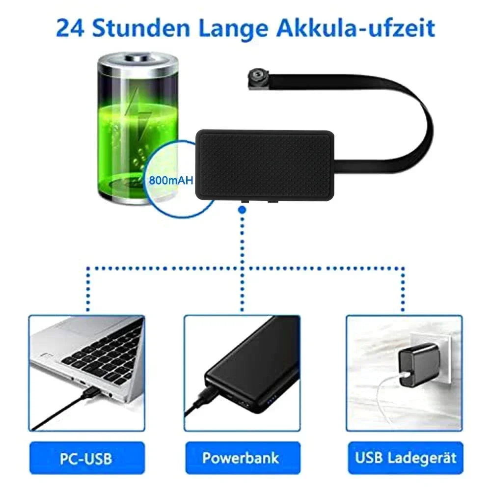 DIY HD 1080P WiFi Mini Camera Portable Video Recorder Micro Camcorder P2P Wireless Webcam Loop Recording Support Remote Viewing