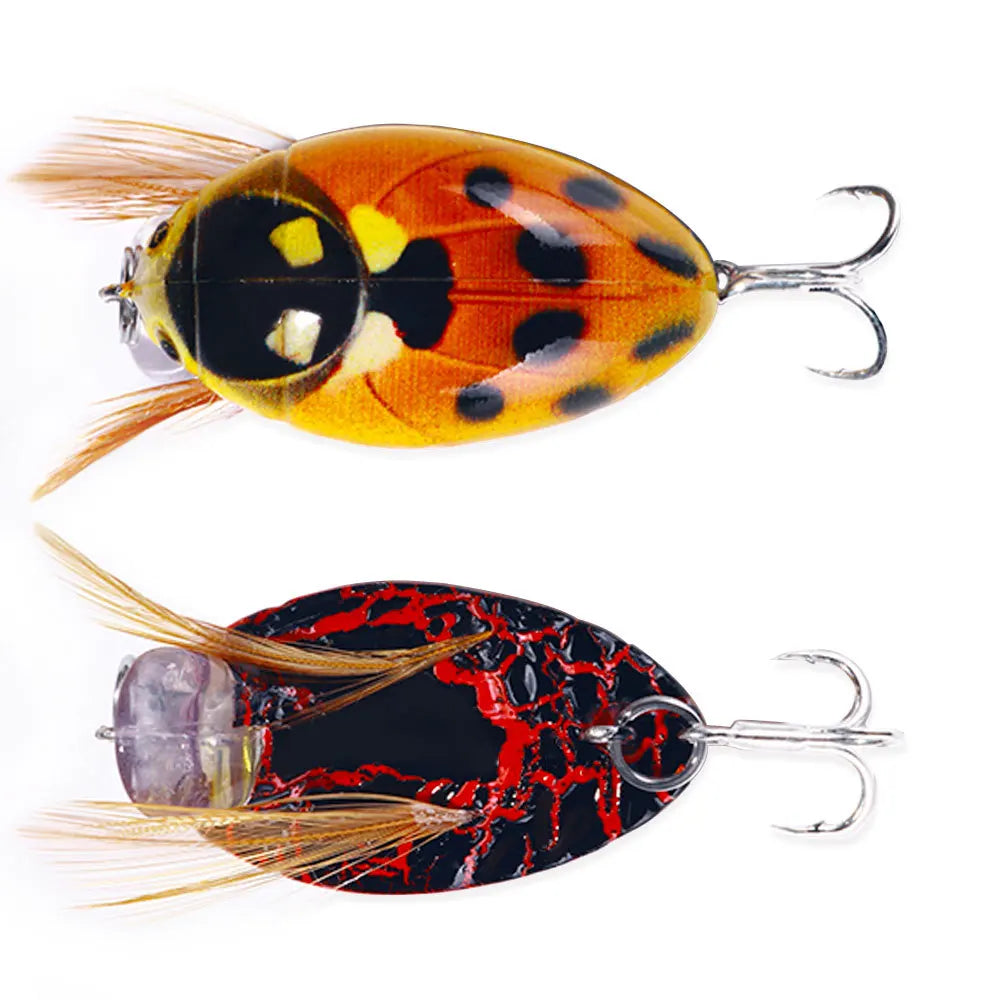 Artificial Fishing Cicada Bait Insect Bug Lure 38mm/4g Sea Beetle Crank Floating Wobblers Bass Carp Hard Bait Fishing Tackle