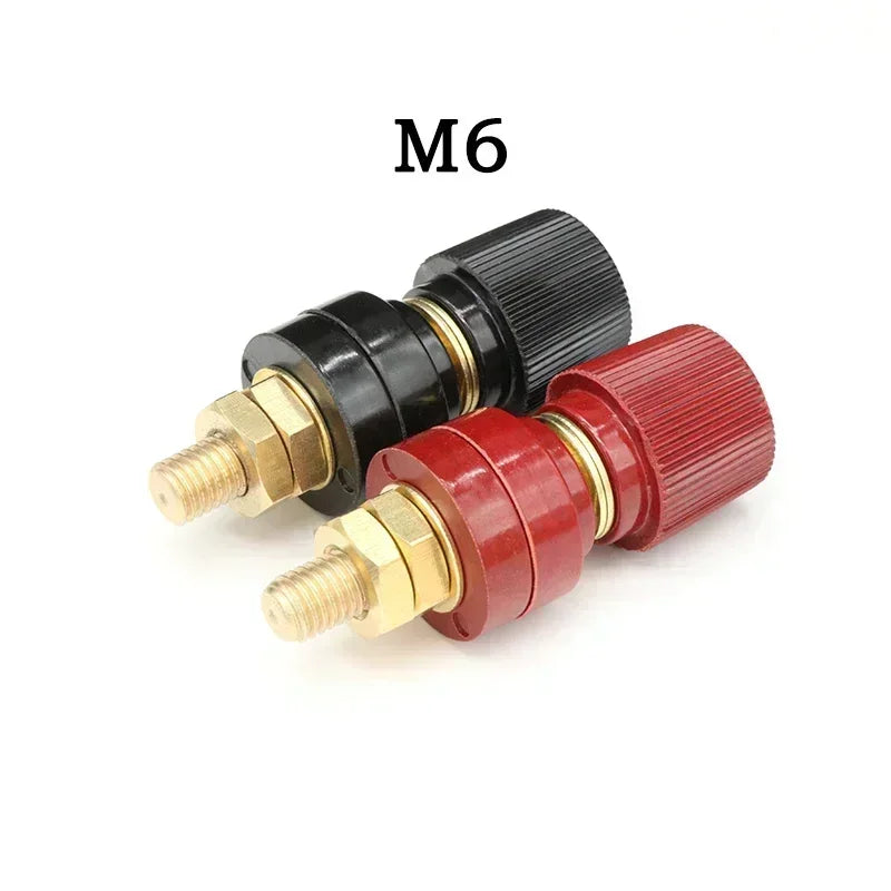 M5 M6 M8 M10 Wire Binding Post Thread Screw Black+Red Set Weld Inverter Clamp Power Supply Splice Connect Battery Terminal