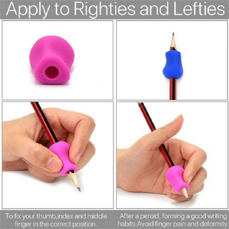 5/10pcs Ergonomic Pen Grip Corrects Writing Postures Reduces Hand Fatigue Writing Postures Corrector for Students Offices Worker