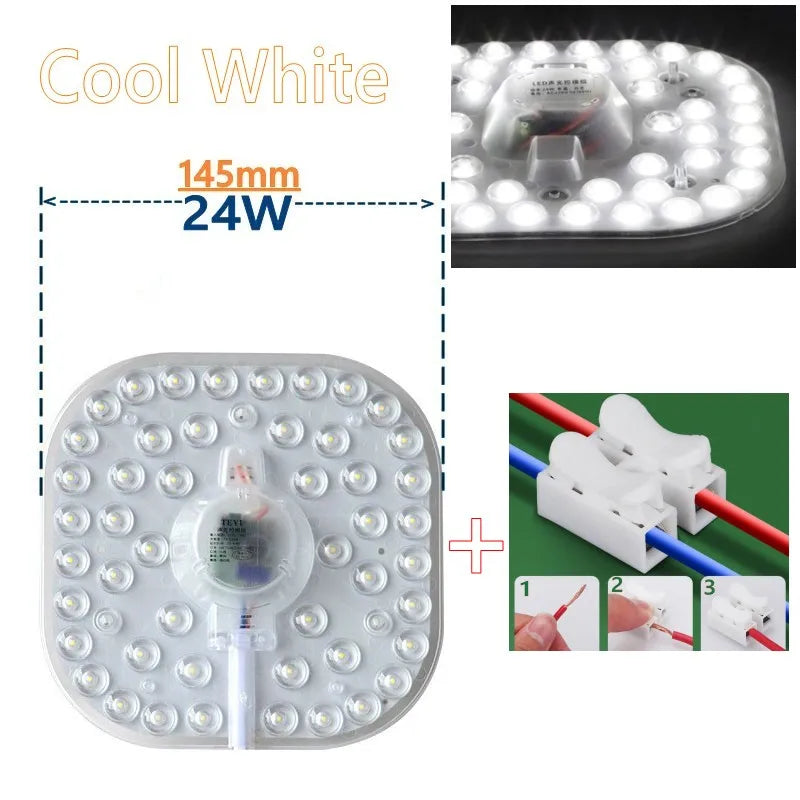 50W 36W 24W 18W 12W LED Ring PANEL Circle Light SMD LED Round Ceiling board circular lamp board AC 220V 230V 240V LED light