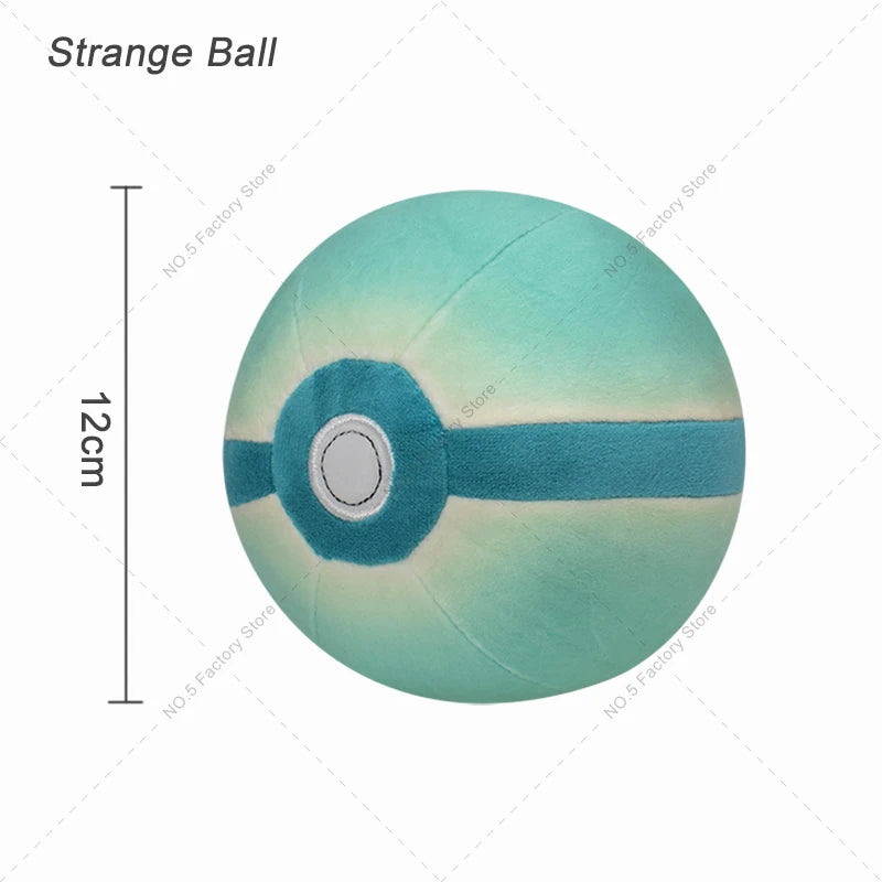 9Styles Pokemon Plush Pokeball Stuffed Toy Master Ball Poke Ball Great Ball Beast Ball Dusk Ball Hisuian Ultra Ball Peluche Doll