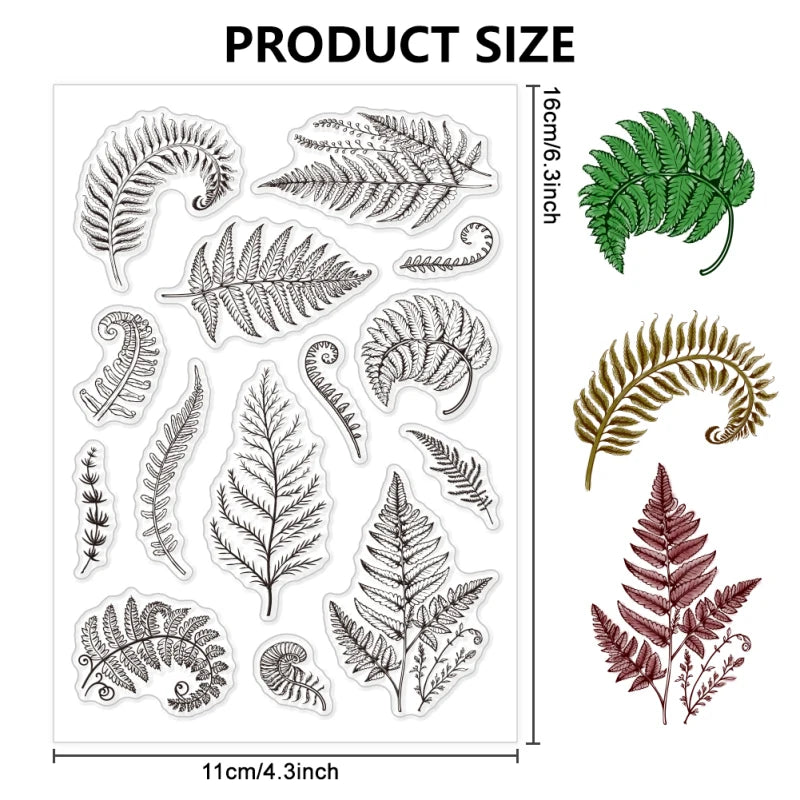 1pc Plant Labels Clear Stamps Flower Silicone Stamps for Crafting Transparent Silicone Stamp Seals for DIY Scrapbooking Card
