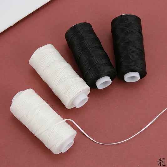 Leather Craft DIY Project 150D Leather Sewing Polyester Flat Wax String Diameter 0.8mm 30 Meter