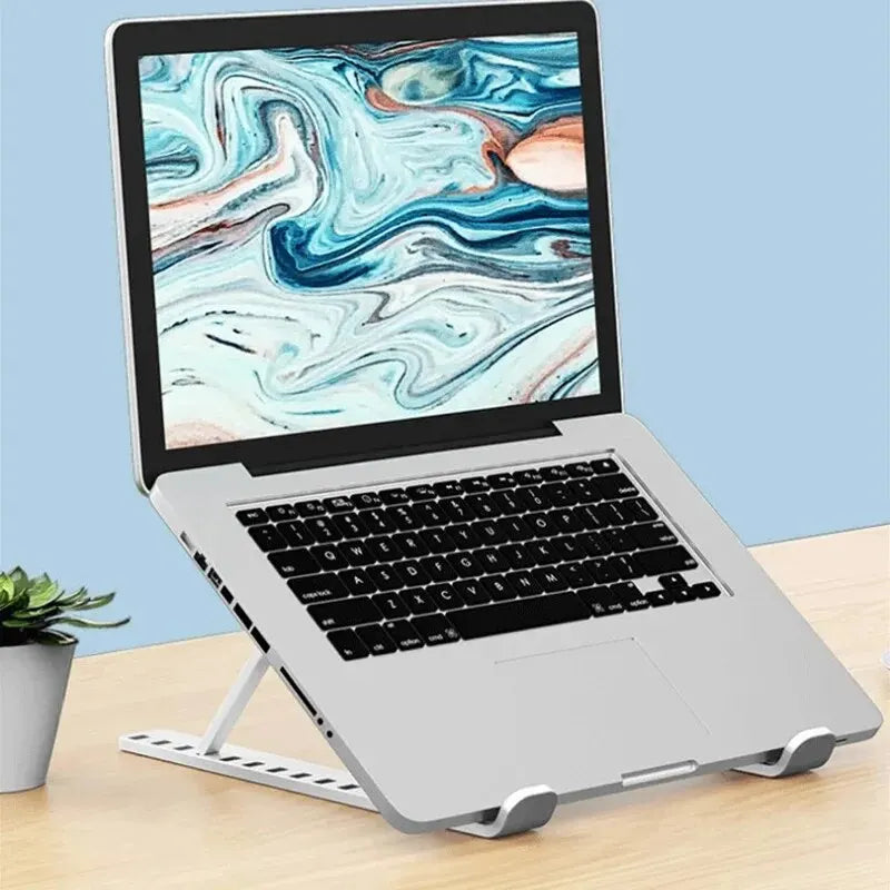 Multi-Angle Ergonomic Notebook Stand 10 Gear Height Adjustable Foldable Portable Laptop Bracket Heat Dissipation Computer Holder