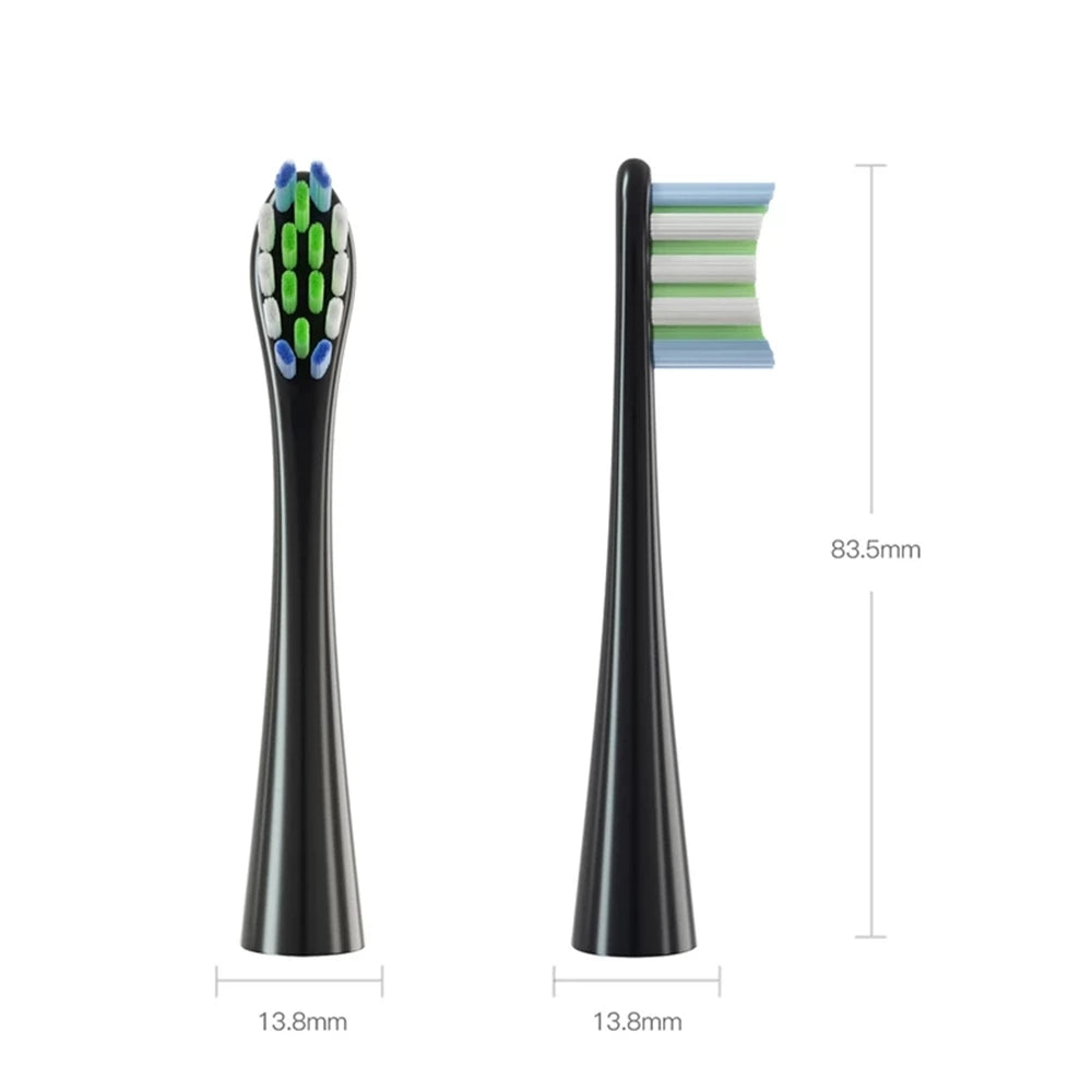 4 Pcs/Pack Electric Toothbrush Rreplacement Heads for Oclean All Models x pro Elite, X, X Pro,Flow,F1,Air 2.With Hygienic Caps