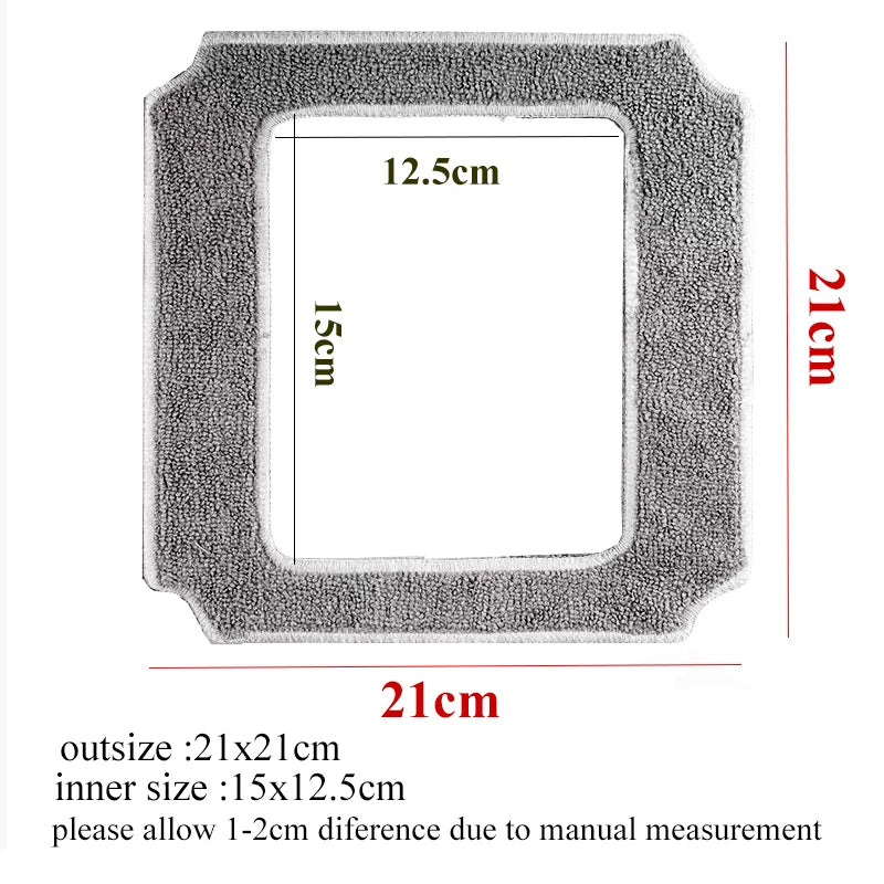 Replaceable Cleaning Cloth Rag For ABIR WD8 Window Cleaner Robot,Reusable Washable Clothes Rags for Windows Glass Thick Mopping