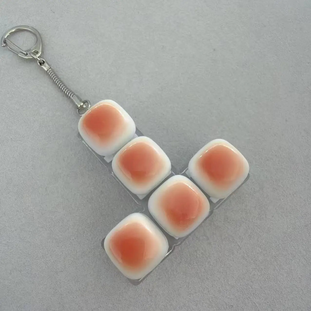 Bread Keycap Stress Relief shine Clicker Keychain Mechanical Keyboard Button Decompress Fingertip Keyring fidget toy sensory toy