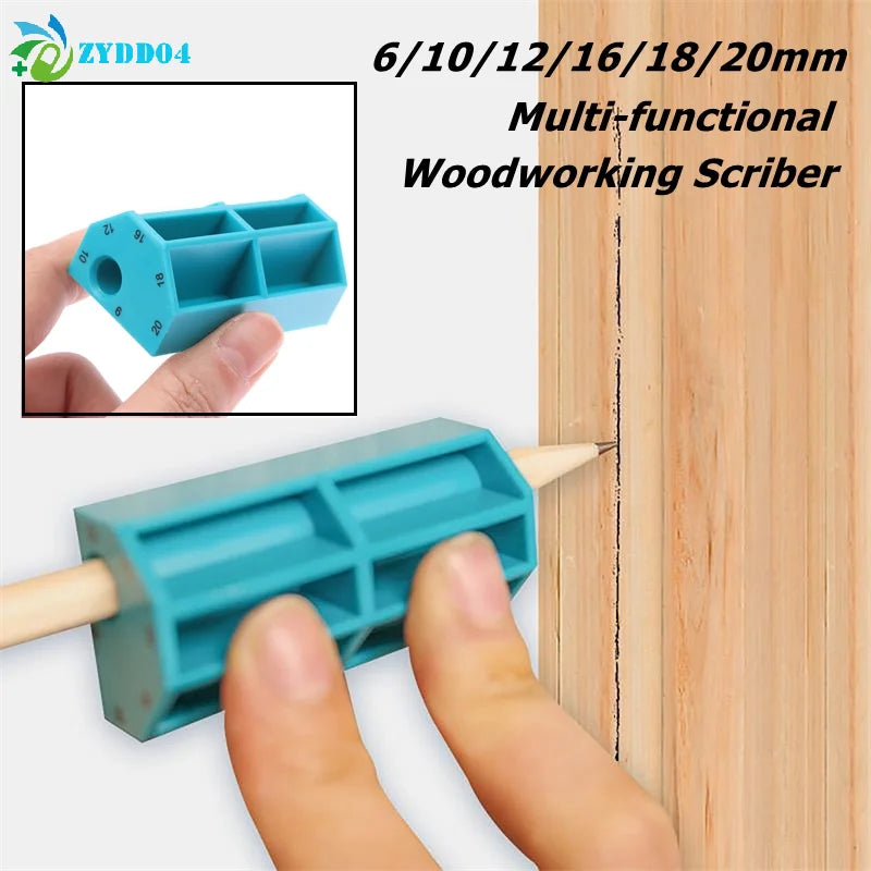 ●6/10/12/16/18/20mm Multi Margin Parallel Scriber Woodworking Wardrobe Board Marking Gauge Carpentry ABS Layout Dashing Device