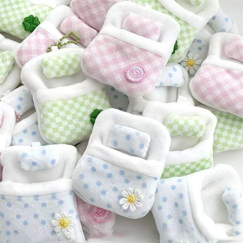 Cute Sleeping Bag Storage Bag for Sylvanian Families, Mini Doll Cloth Clothes, Doll Room Decoration, Mini Furniture Accessories
