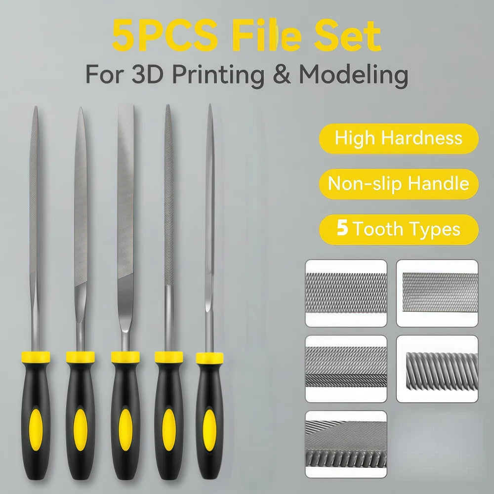 3D Printer Tools Kit, 3D Printer Accessories Includes Various Sizes of Wrenches,File and trimming knife  for All FDM/SLA Printer