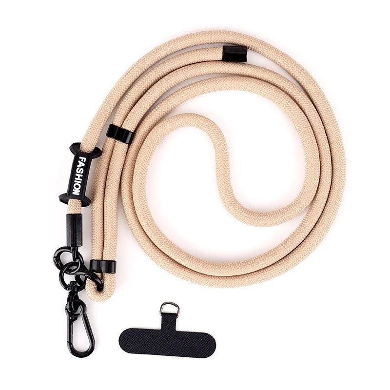 1Pc Adjustable Mobile Phone Strap Lanyard Crossbody XYun Lanyards Neck Rope with Patch for iPhone Cell Phone Hanging Cord Strap