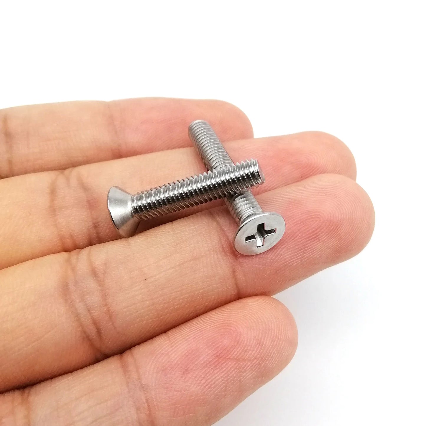 50x M1.2 M1.4 M1.6 M2 M2.5 M3 M3.5 M4 Mini Micro Small Black 304 Stainless steel Cross Phillips Flat Countersunk Head Screw Bolt