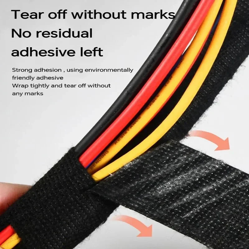 15 Meter Heat-resistant Flame Retardant Tape Adhesive Cloth Tape For Car Cable Harness Wiring Loom Protection Width 9/15/19/25MM