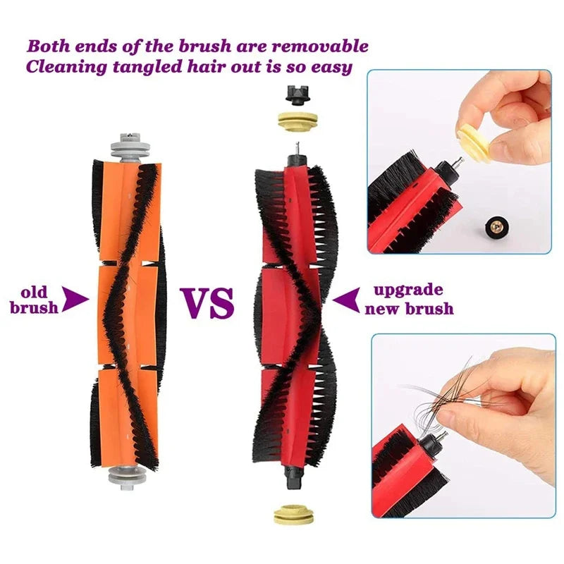 Roborock S5 S50 S51 S55 S6 S60 S6 Pure Vacuum Cleaner Accessories HEPA Filter Mop Cloth Side Main Brush Spare Parts