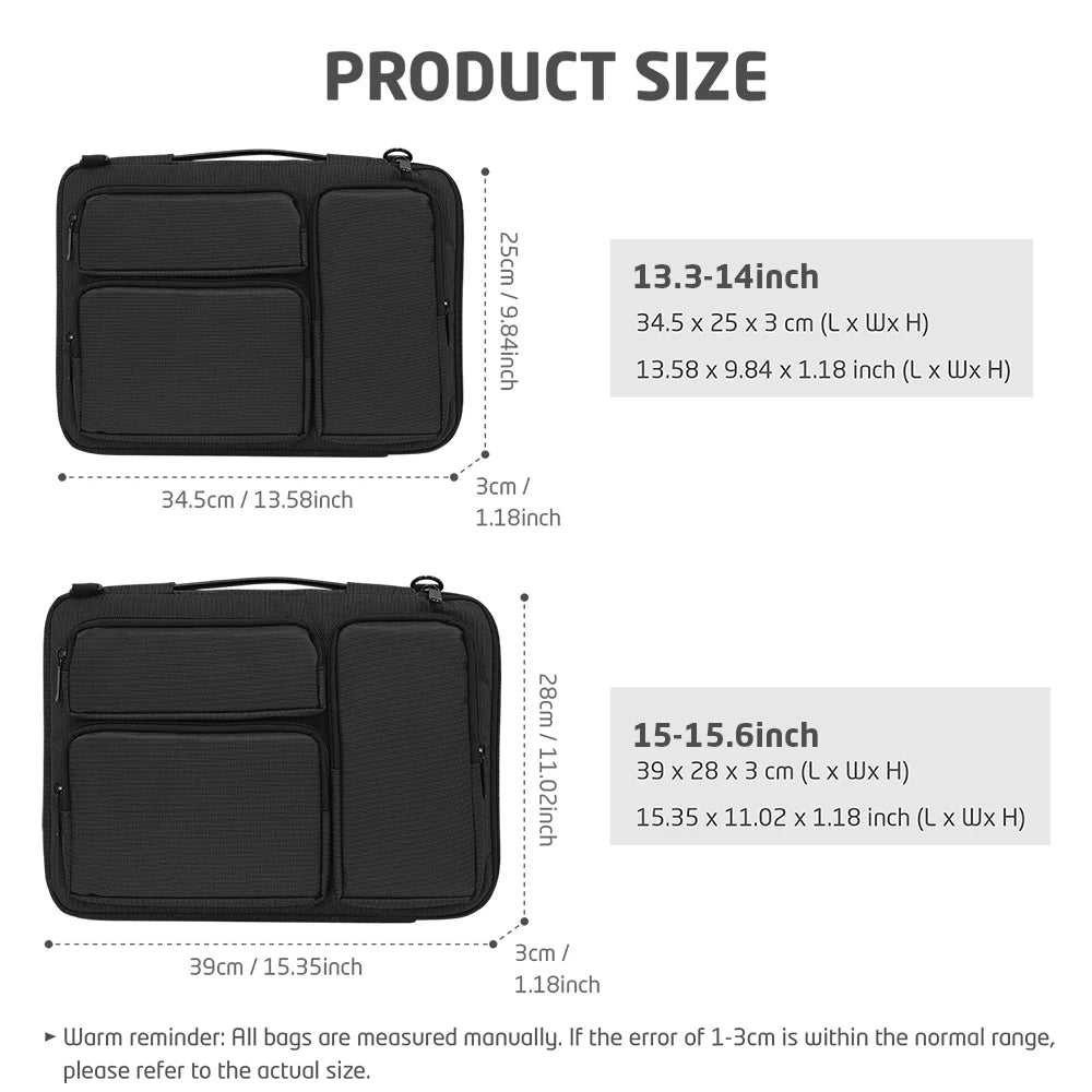 Laptop Case13 14 15.6 inch Carrying Sleeve For Macbook Air M2 13.3 Pro 14 M1 Cover Huawei Xiaomi HP Dell Lenovo Asus Shell BAG