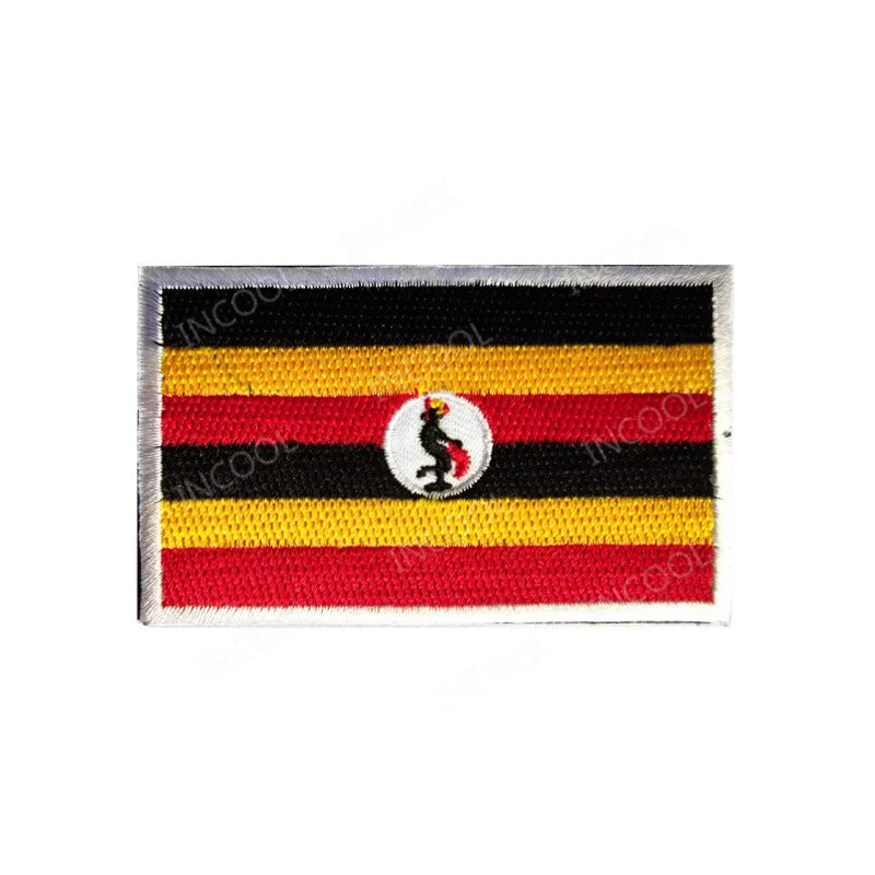 South Africa Egypt Kenya Algeria Nigeria Angola Ghana Morocco Senegal Algeria Flag Embroidered Patches Appliqued Patch For Cap