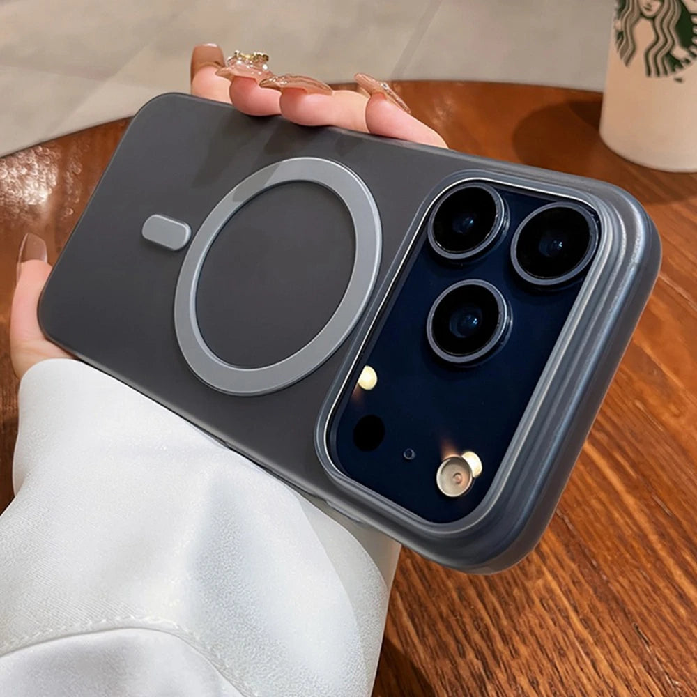 Men Women Matte Ultra Thin PC for Magsafe Case for iPhone 17 Pro Max 17 Air Wireless Charge Cover for iPhone 16 15 Pro Max Plus