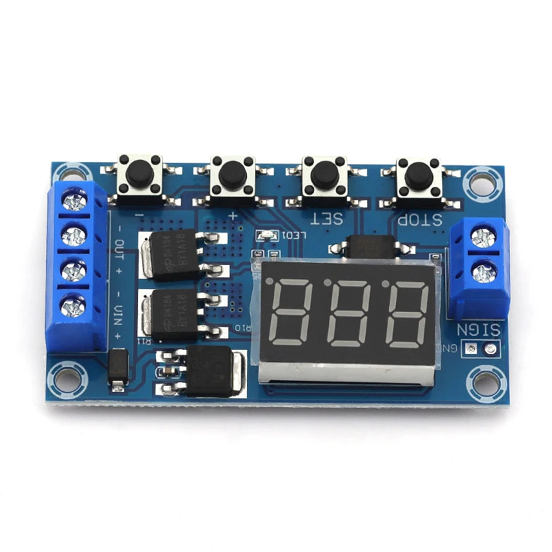 DC 5V ~ 36V Dual MOS LED Digital Time Delay Relay Trigger Cycle Timer Delay Switch Circuit Board Timing Control Module DIY