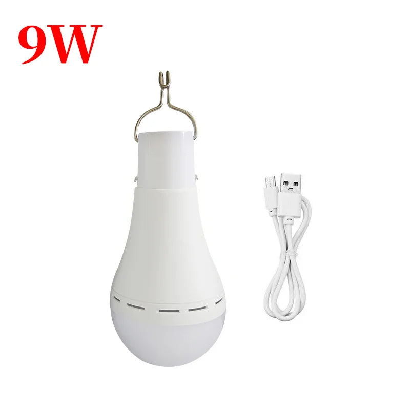 Solar Bulbs Lights Indoor Outdoor Energy Saving Bulb for Garden Yard Pathway Garage Solar Lamp LED Tent Lights Emergency Light