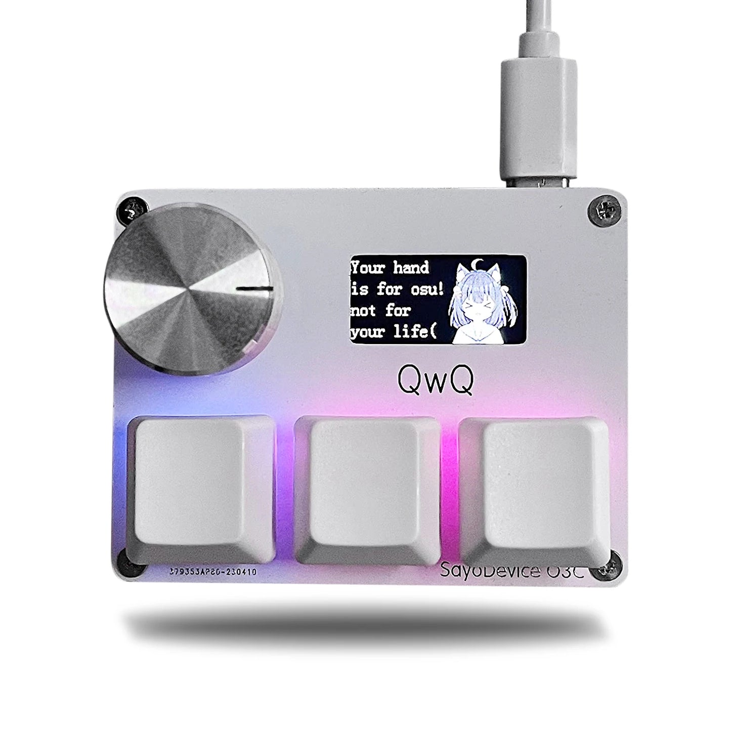SayoDevice Rapid Trigger Magnetic Switches RGB Music Game Keyboard Volume Knob For O3C DJMAX SDVX Geometry Dash Office Keyboard
