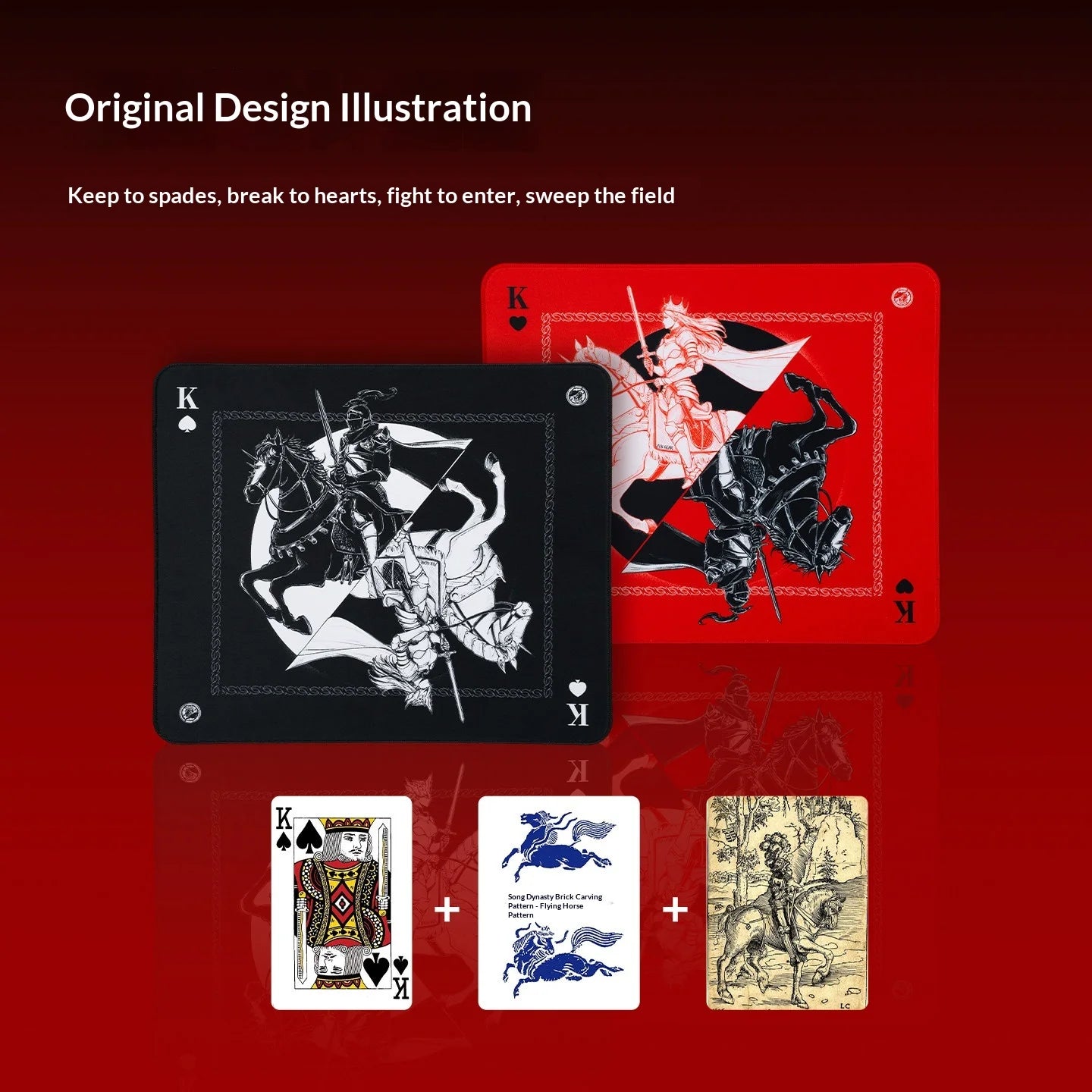 Genuine ATK Warhorse Battle Riding Mouse Pad Original Illustration E-Sports Fps Game Office Dedicated Fearless Contract Delta