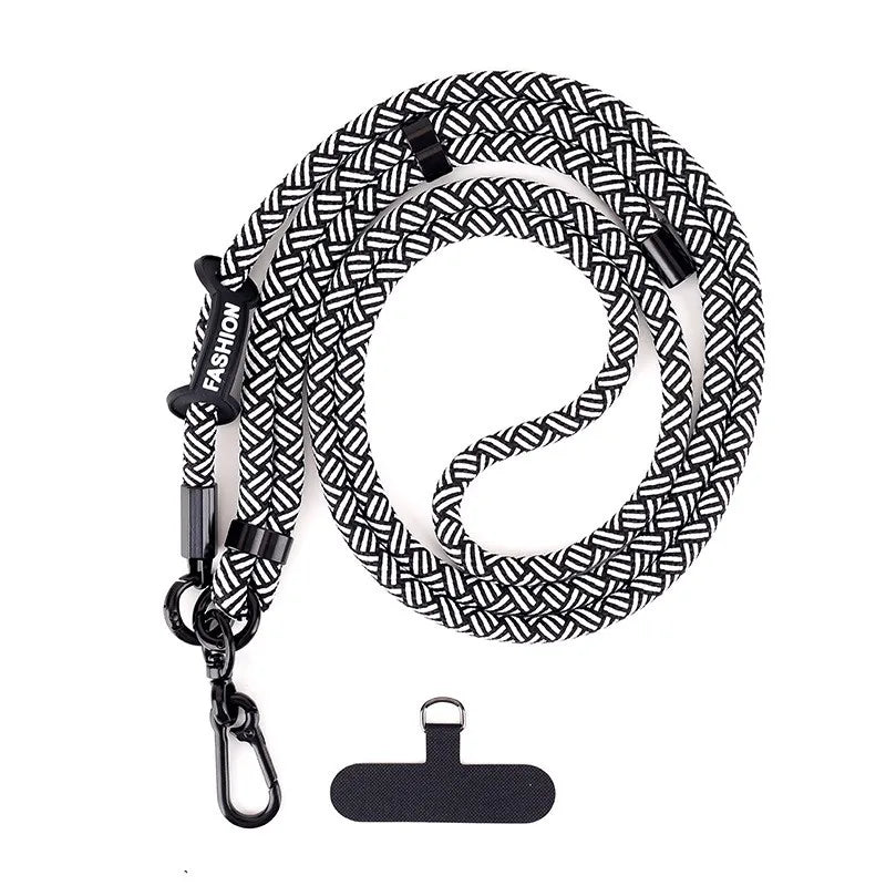 1Pc Adjustable Mobile Phone Strap Lanyard Crossbody XYun Lanyards Neck Rope with Patch for iPhone Cell Phone Hanging Cord Strap