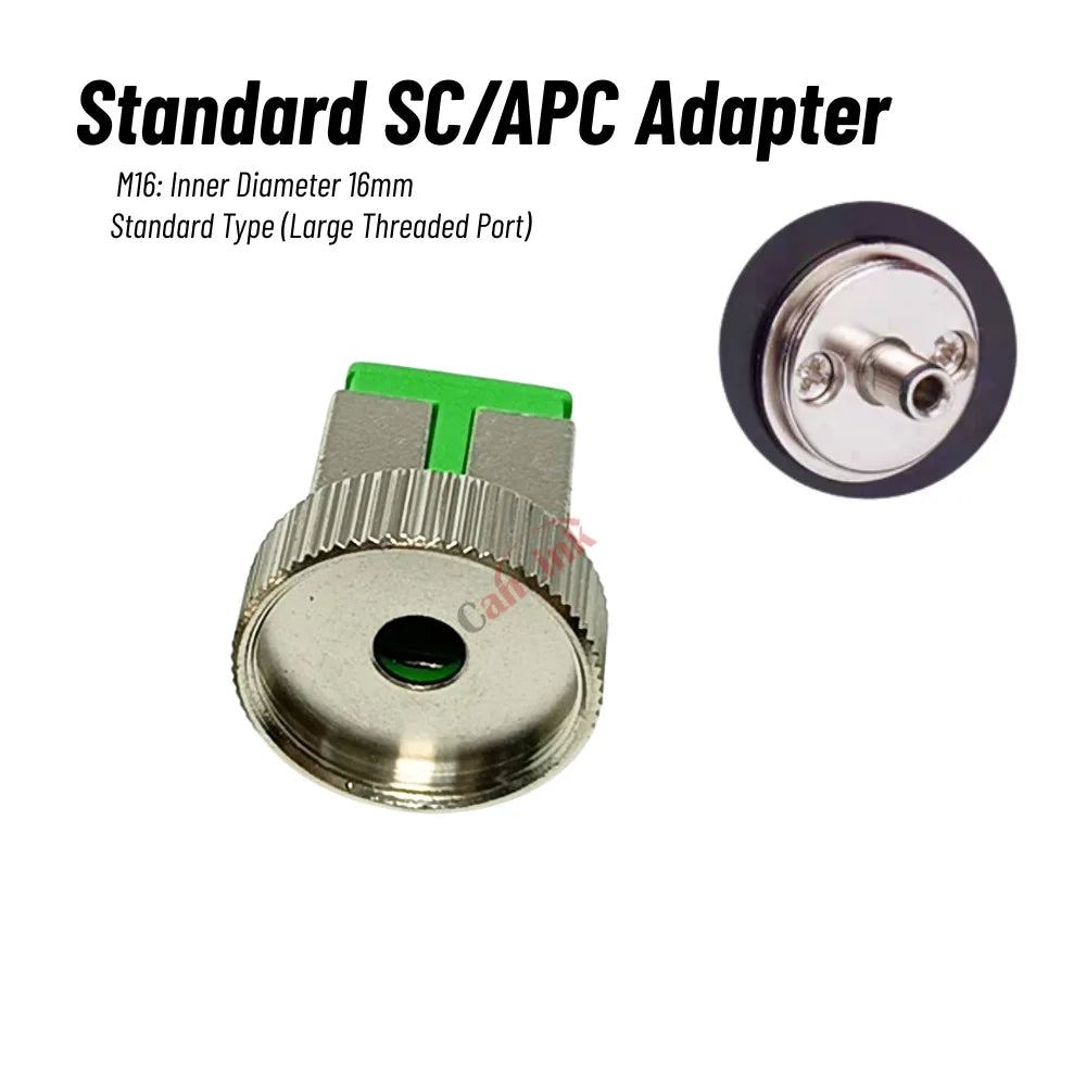 Fiber Connector Adapter SC/PC/APC Optical Power Meter Conversion Head Red Pen Metal Cap Adapter Coupler Flange