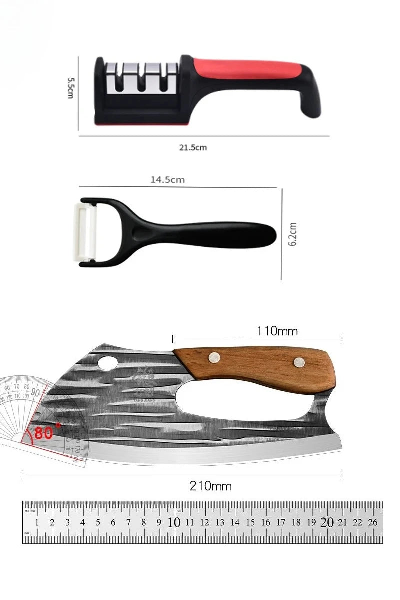 NEW Effort Saving Kitchen Knife Meat Cleaver Knife Household Vegetable Fruit Knife Stainless Steel Forged Knife for Kitchen