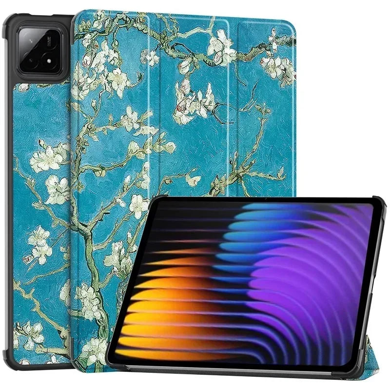 For Xiaomi Pad 7 Case 11.2 inch Tri-Folding Flip Stand Case Funda For Xiaomi Pad 7 Pro Mi Pad 7 2024 with Auto Sleep Cover