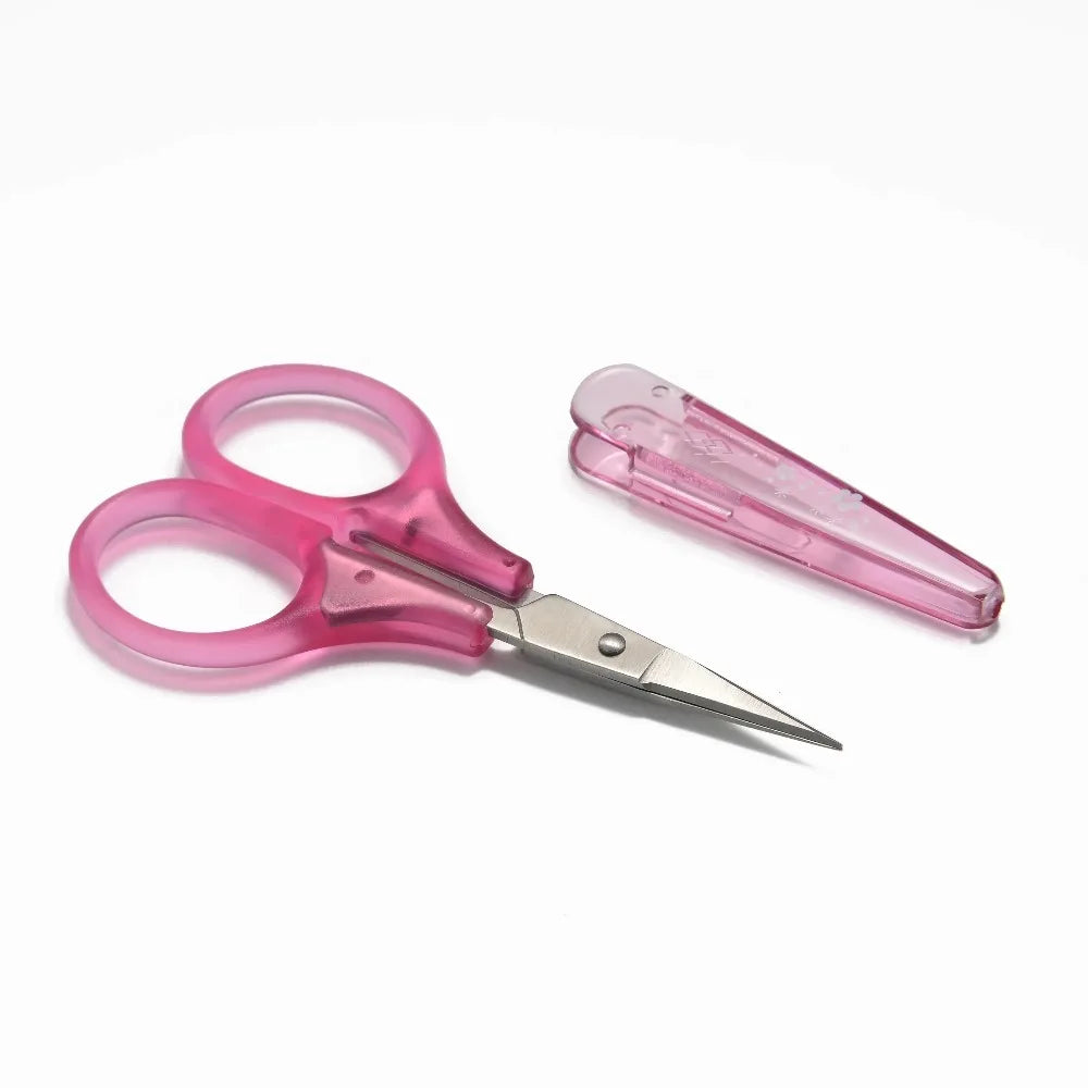 Portable Travel Craft Scissors 1PC Compact Precision Stainless Steel Blade Scissors With Protective Cap Office Stationery